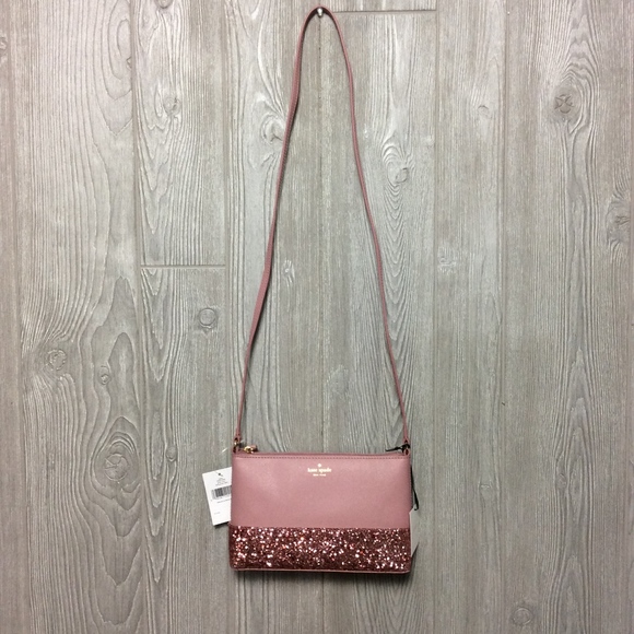 LAST ONE 💥 NWT PINK GLITTER Kate Spade Purse - Picture 2 of 4